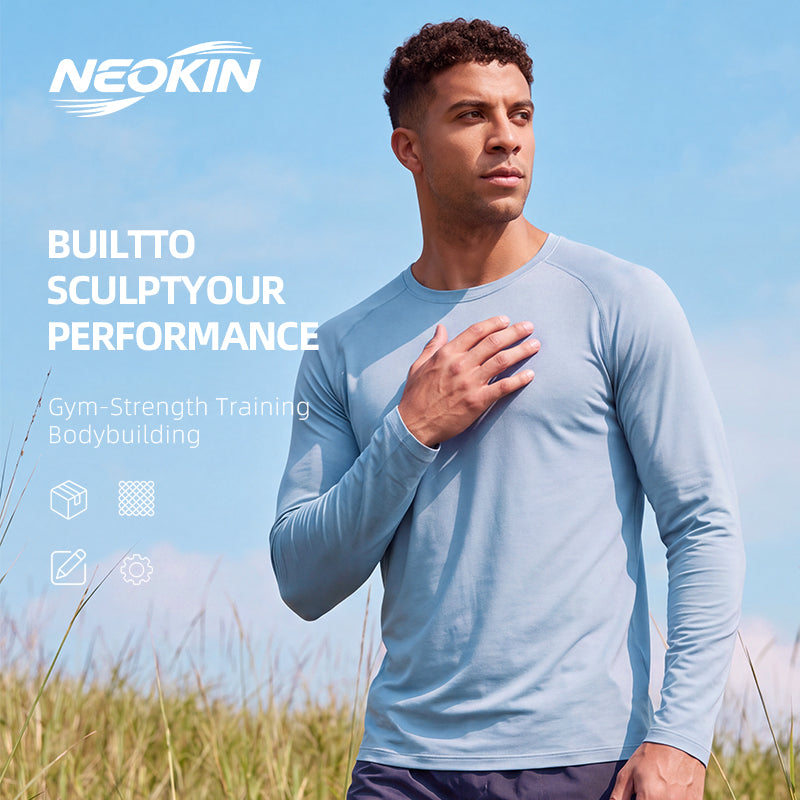 NEOKIN Men's Long Sleeve Running Shirt Manufacturer | Lightweight Quick Dry Training Top