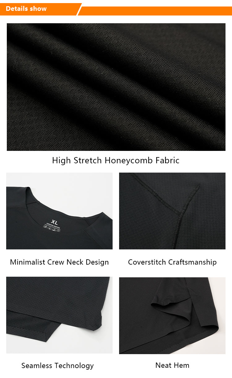 Neokin Custom Men’s Ultra-Light Quick-Dry Breathable Crew Neck T-Shirt
