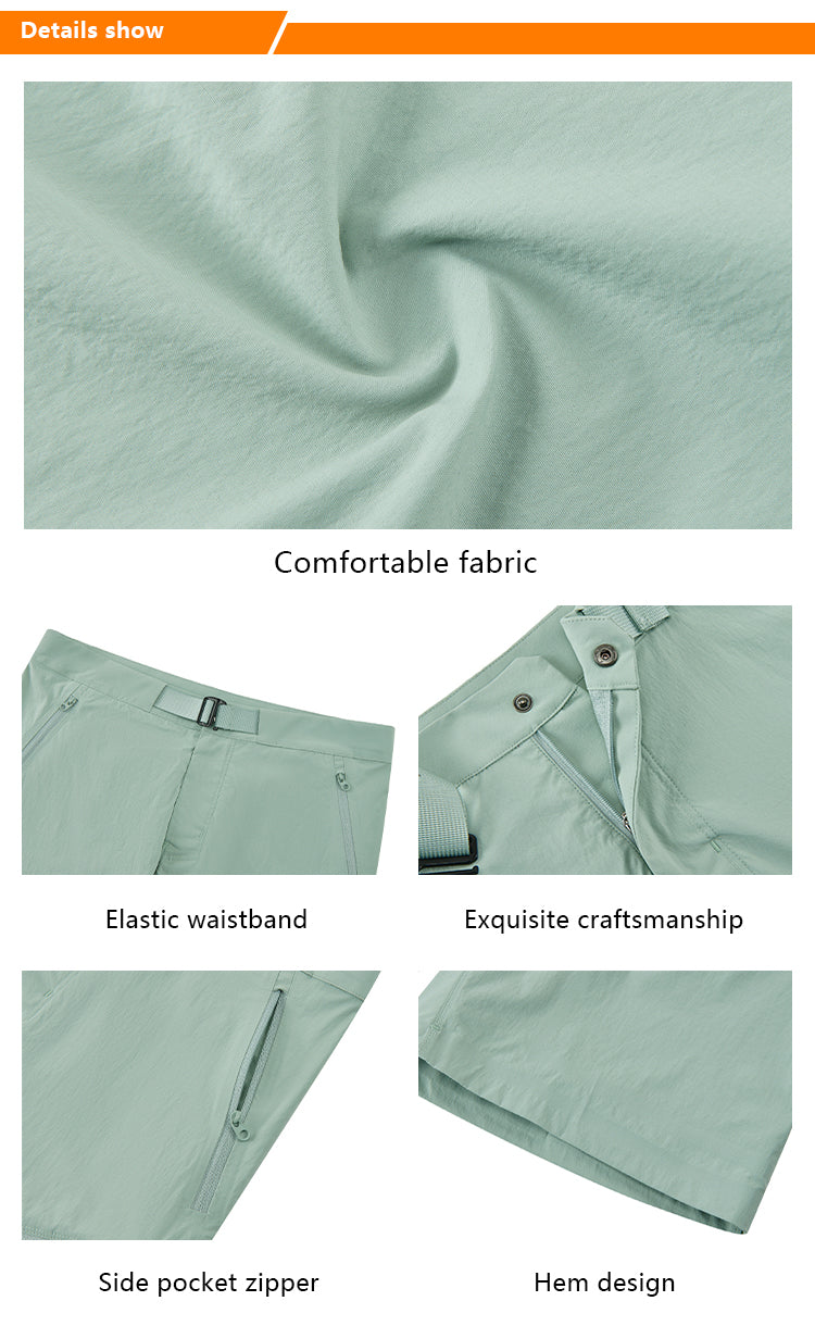 NEOKIN Custom Men’s Quick-Dry Woven Golf Shorts with Adjustable Belt and Zipper Pockets