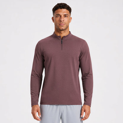 Neokin Custom Men's Quarter Zip Sports Shirt Manufacturer | Stretch Long Sleeve Training Top