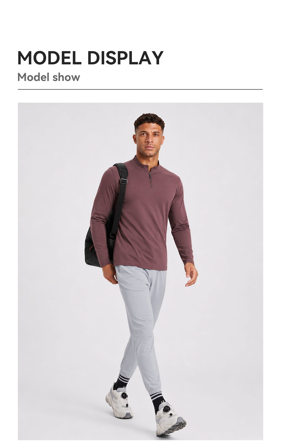 Neokin Custom Men's Quarter Zip Sports Shirt Manufacturer | Stretch Long Sleeve Training Top