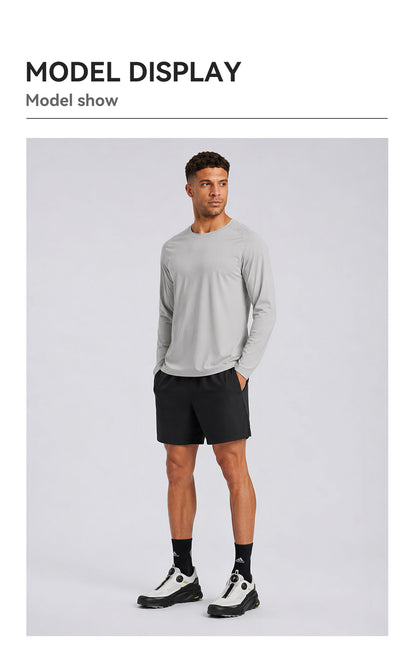 NEOKIN Custom Men's UPF 50+ Long Sleeve Training Shirt | Stretch Performance Top