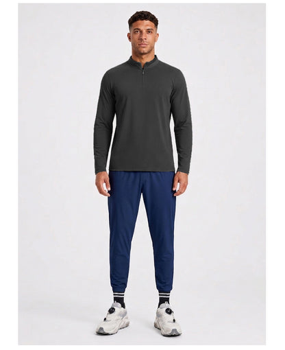 Neokin Custom Men's Quarter Zip Sports Shirt Manufacturer | Stretch Long Sleeve Training Top