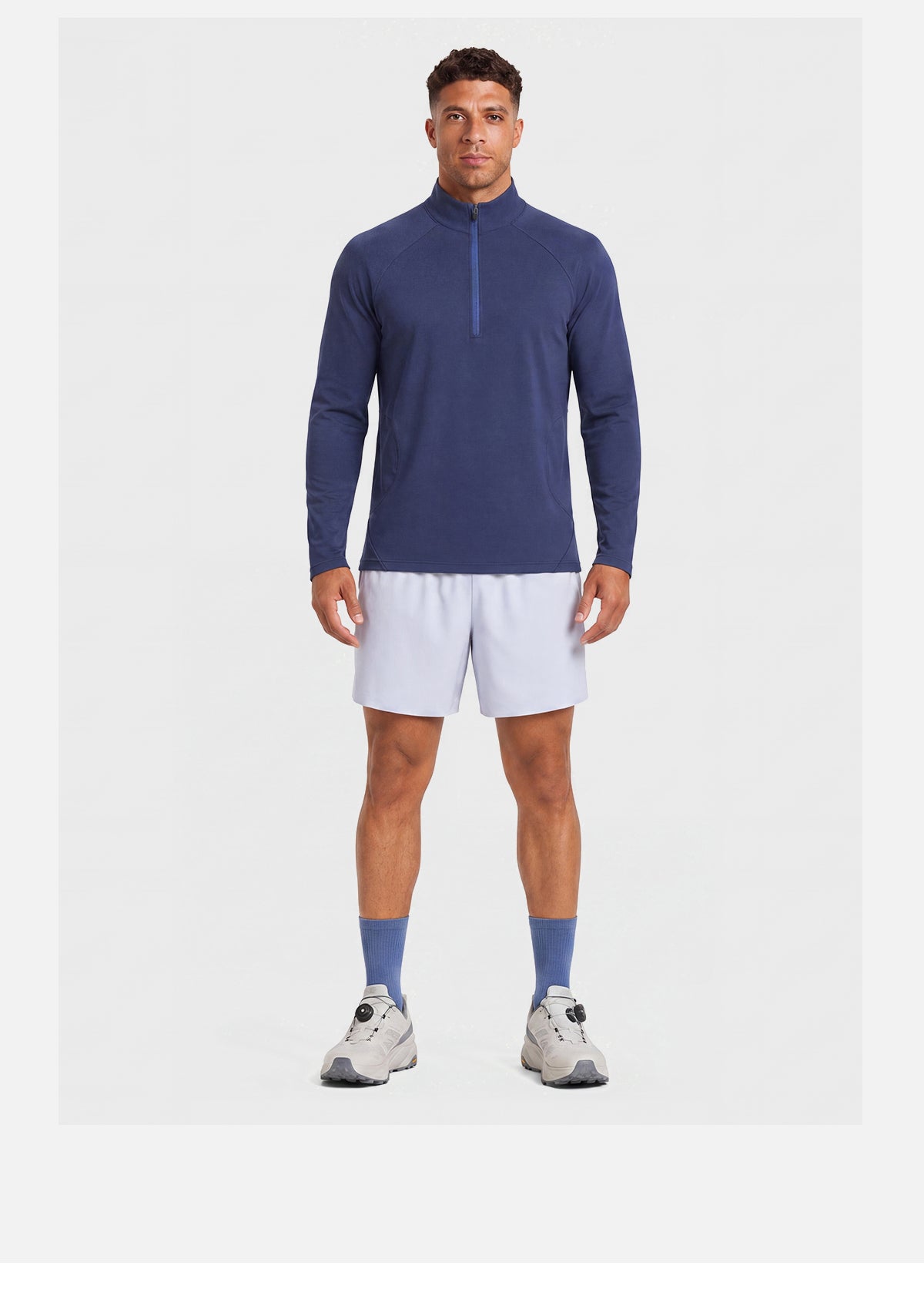 NEOKIN Custom Men's Quarter Zip Training Top Manufacturer | Stretch Mock Neck Sports Shirt