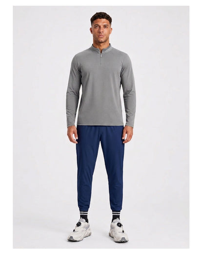 Neokin Custom Men's Quarter Zip Sports Shirt Manufacturer | Stretch Long Sleeve Training Top