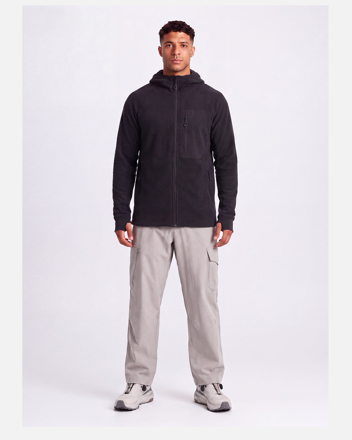 NEOKIN Custom Men's Full Zip Fleece Jacket Manufacturer | Warm Hooded Sports Jacket