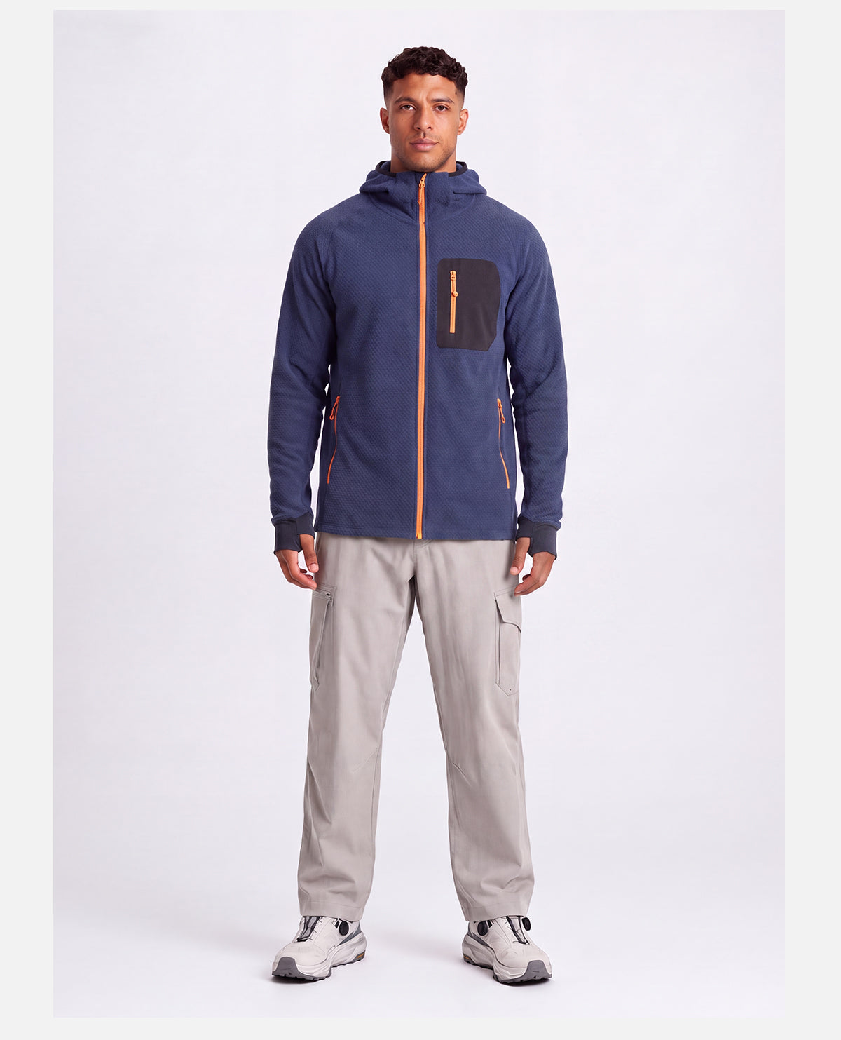 NEOKIN Custom Men's Full Zip Fleece Jacket Manufacturer | Warm Hooded Sports Jacket