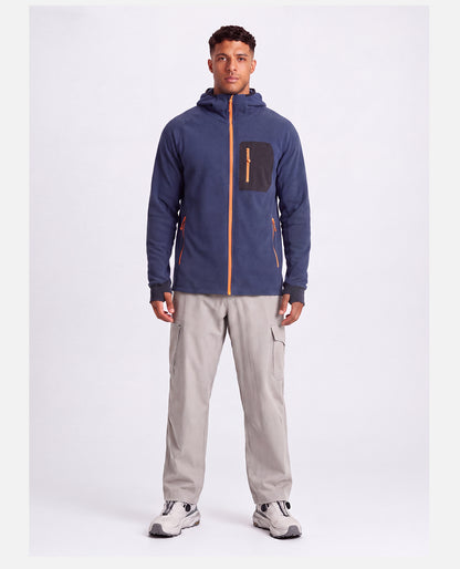 NEOKIN Custom Men's Full Zip Fleece Jacket Manufacturer | Warm Hooded Sports Jacket
