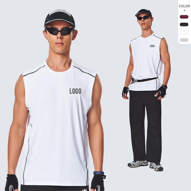 NEOKIN Custom Men’s Oversized Sleeveless T-Shirt Moisture-Wicking Cooling Sleeveless Tshirt