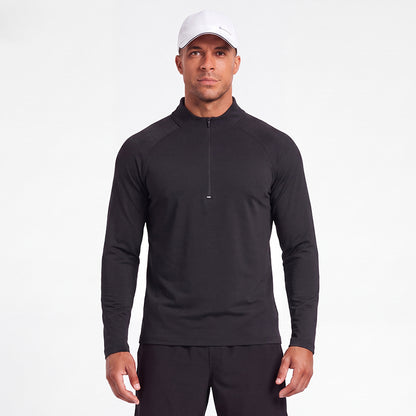 Men's UPF 50+ Quarter Zip Training Top Manufacturer | Long Sleeve Sports Shirt