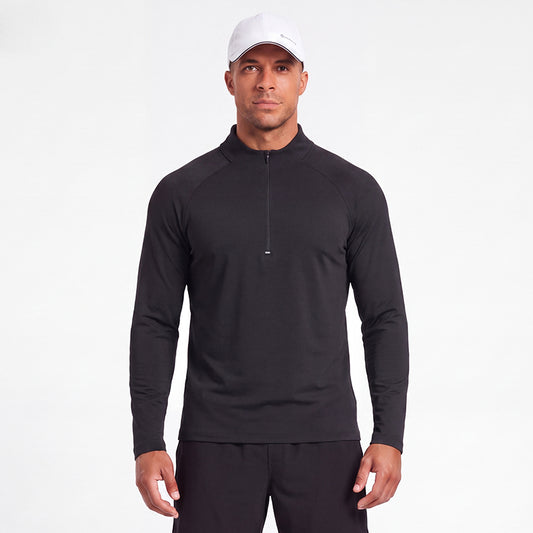 Men's UPF 50+ Quarter Zip Training Top Manufacturer | Long Sleeve Sports Shirt