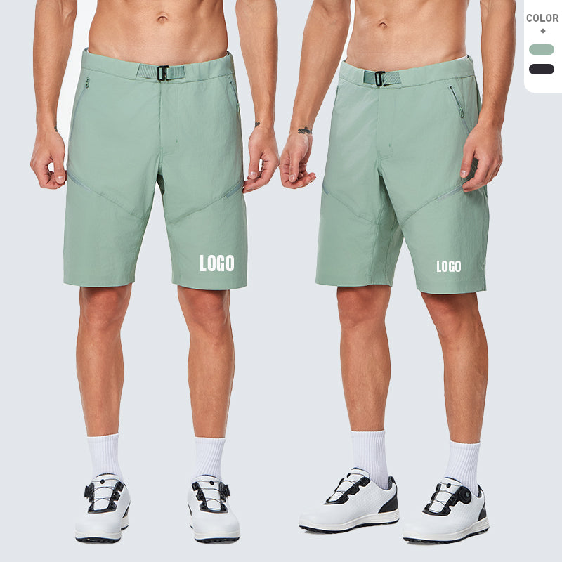 NEOKIN Custom Men’s Quick-Dry Woven Golf Shorts with Adjustable Belt and Zipper Pockets
