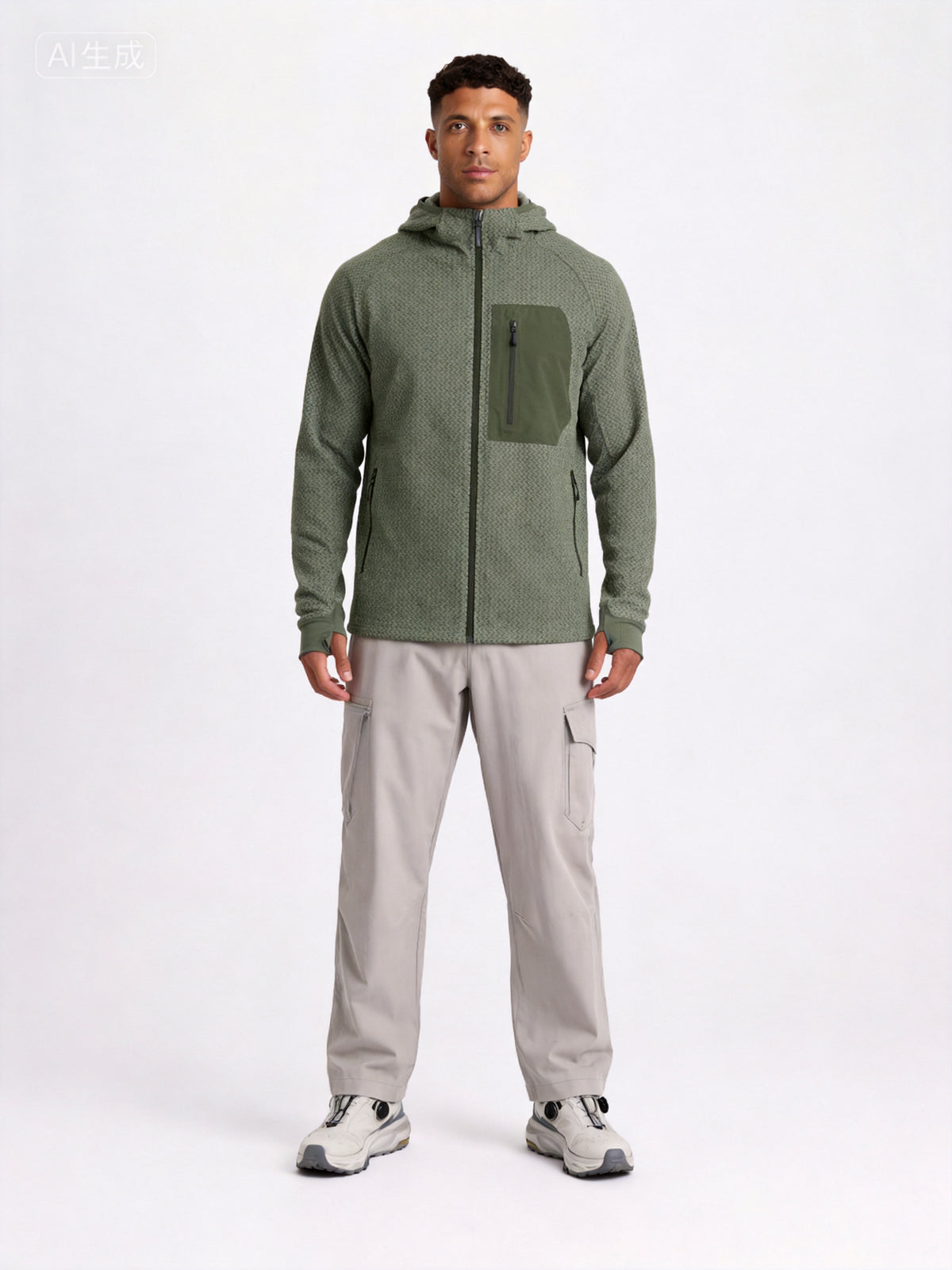 NEOKIN Custom Men's Full Zip Fleece Jacket Manufacturer | Warm Hooded Sports Jacket