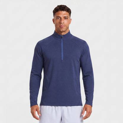 NEOKIN Custom Men's Quarter Zip Training Top Manufacturer | Warm Stretch Mock Neck Sports Shirt