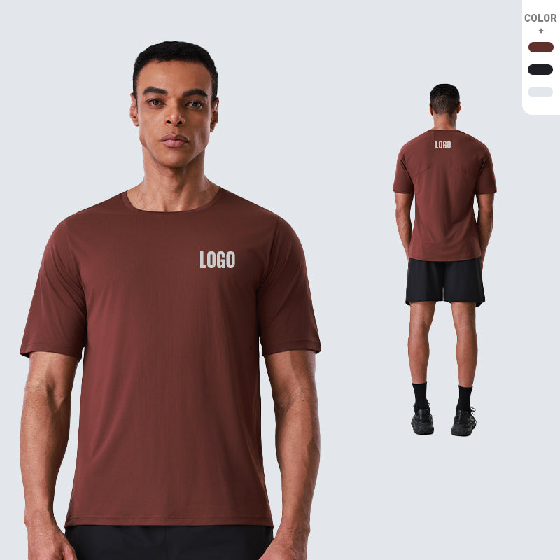 NEOKIN Custom Men’s Ultra-Light Quick-Dry T-Shirt with 3D Shoulder Cutting & Silicone Logo