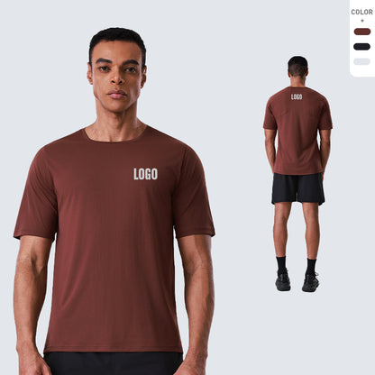 NEOKIN Custom Men’s Ultra-Light Quick-Dry T-Shirt with 3D Shoulder Cutting & Silicone Logo