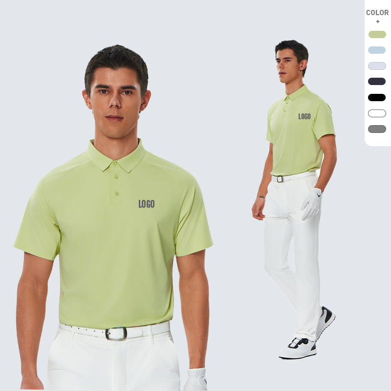 Neokin Seamless Silk Like Cool Spandex Nylon Polo T-shirt Performance Tshirts Work Wear Short Sleeve