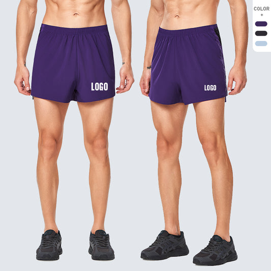 Custom Men’s 2-in-1 Athletic Shorts with Quick-Dry Outer Layer and Compression Liner