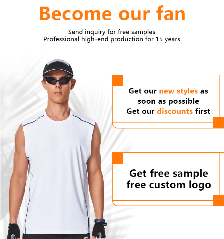 NEOKIN Custom Men’s Oversized Sleeveless T-Shirt Moisture-Wicking Cooling Sleeveless Tshirt