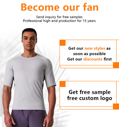 NEOKIN Custom Men’s Slim Fit Breathable Stretch Gym Fitness T-Shirt