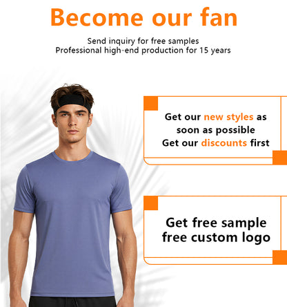 NEOKIN Custom Men’s Cooling Stretch Active T-Shirt Muscle Fit Performance Tee
