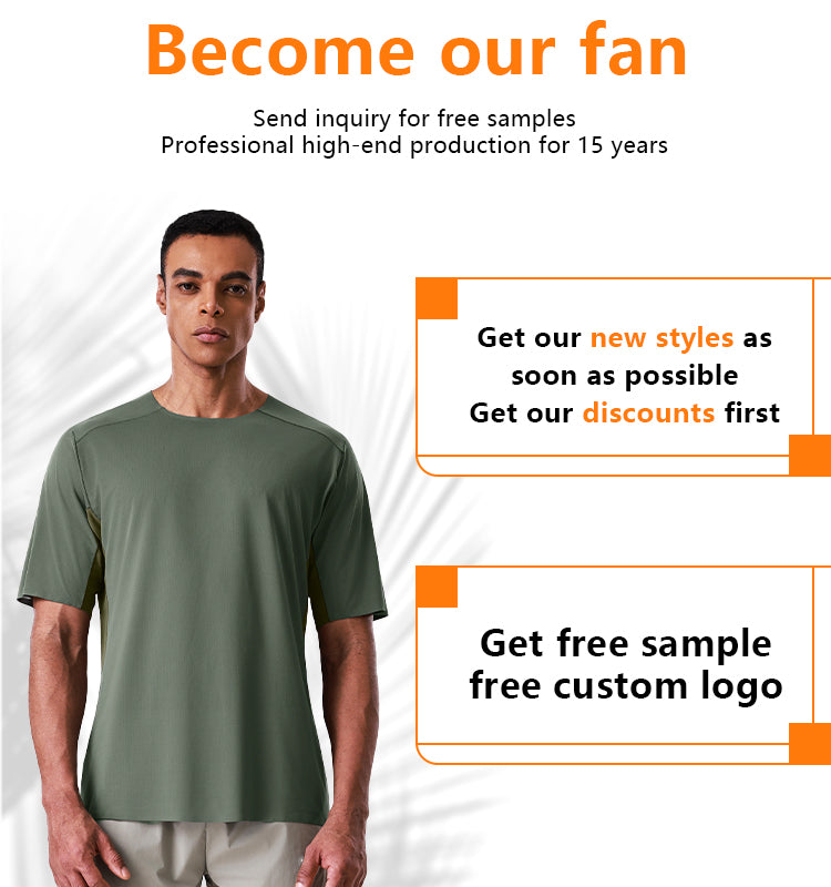 Neokin Custom Men’s Ultra-Light Quick-Dry Breathable Crew Neck T-Shirt