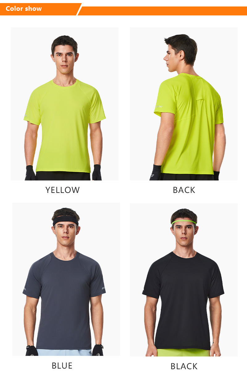 NEOKIN Custom Men’s Ultra-Light Quick-Dry T-Shirt Reflective Heat Transfer Running Wear Manufacturer