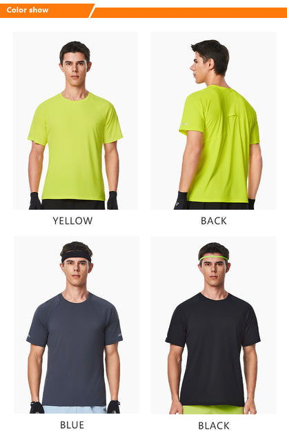 NEOKIN Custom Men’s Ultra-Light Quick-Dry T-Shirt Reflective Heat Transfer Running Wear Manufacturer