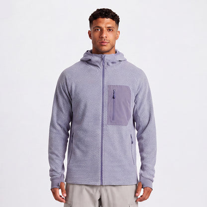 NEOKIN Custom Men's Full Zip Fleece Jacket Manufacturer | Warm Hooded Sports Jacket