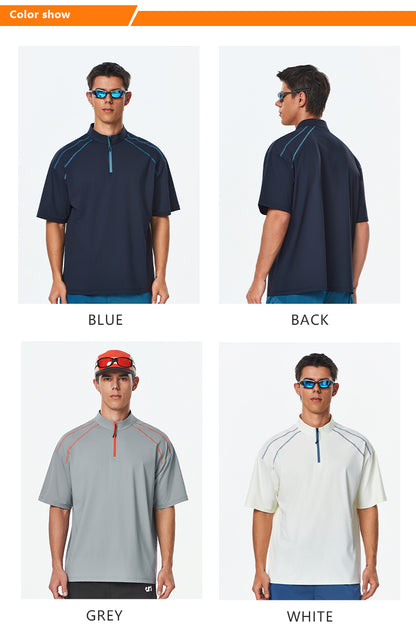 NEOKIN Men’s Cooling Stretch Quarter-Zip T-Shirt