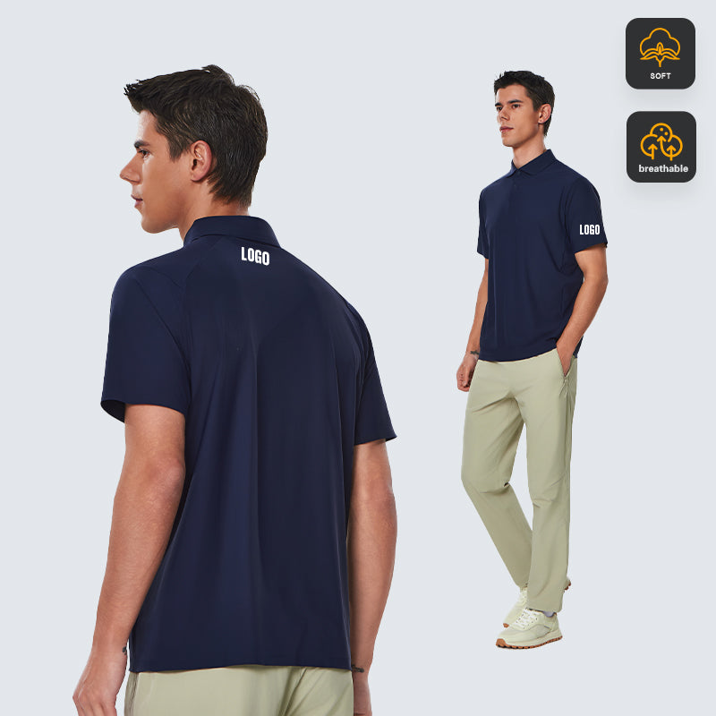 NEOKIN Activewear Manufacturer Custom Golf Polo Shirts Nylon Spandex Golf Shirts