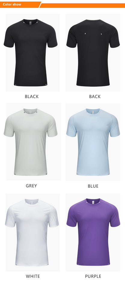 Custom Men's Seamless Cooling Performance Short Sleeve T-Shirt | Breathable Activewear Manufacturer