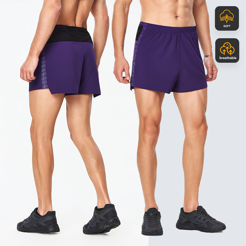 Custom Men’s 2-in-1 Athletic Shorts with Quick-Dry Outer Layer and Compression Liner
