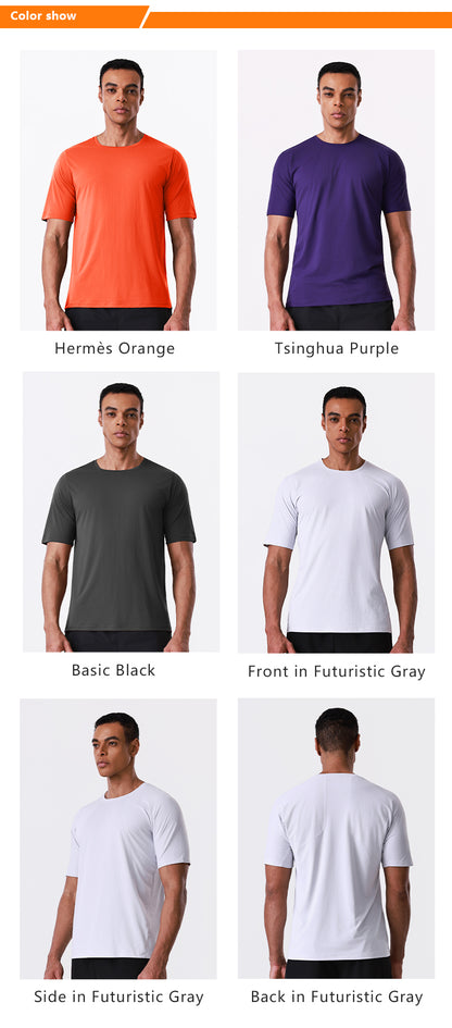 NEOKIN Individuelles Herren-T-Shirt – ultraleicht, schnelltrocknend, atmungsaktiv, Rundhals