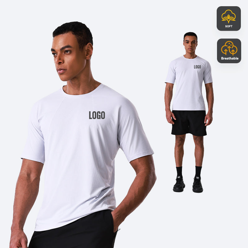 NEOKIN Individuelles Herren-T-Shirt – ultraleicht, schnelltrocknend, atmungsaktiv, Rundhals