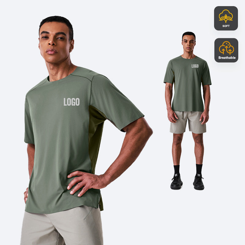 Neokin Custom Men’s Ultra-Light Quick-Dry Breathable Crew Neck T-Shirt