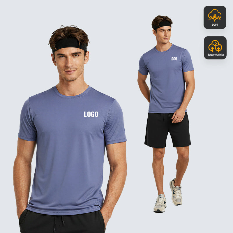 NEOKIN Custom Men’s Cooling Stretch Active T-Shirt Muscle Fit Performance Tee