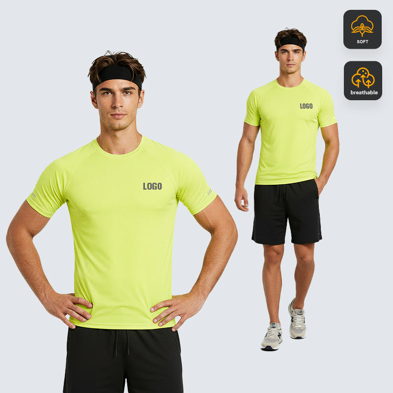 NEOKIN Custom Men’s Ultra-Light Quick-Dry T-Shirt Reflective Heat Transfer Running Wear Manufacturer