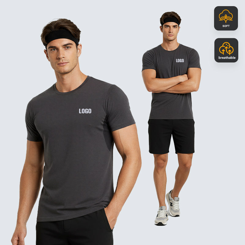 NEOKIN Customization Quick Dry Men Running Tshirts Breathable Gym Top Manufacturer