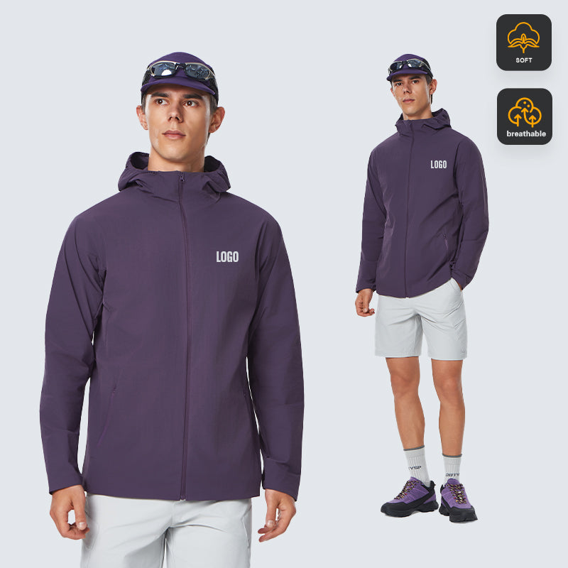 NEOKIN Gym Wear Manufacturer OEM Nylon Spandex Lightweight Heat Transfer Sports Jacket