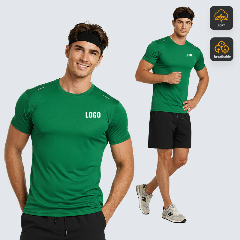 NEOKIN T-shirt de sport ultra-léger à séchage rapide pour homme avec transfert thermique réfléchissant