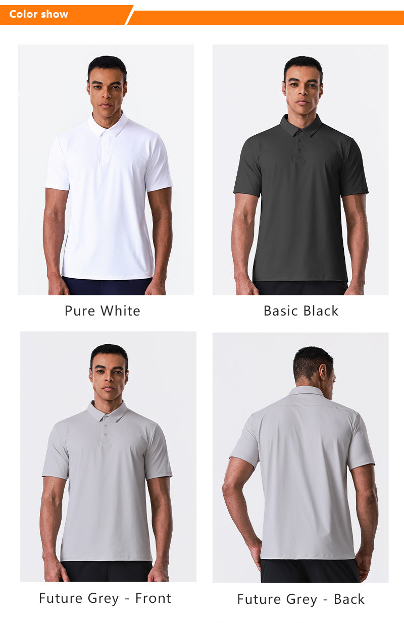 NEOKIN Men’s Cooling Breathable Active Polo Shirt with UV Protection