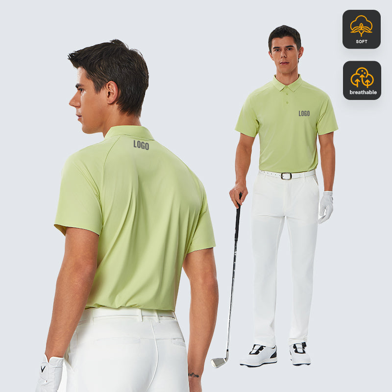 Neokin Seamless Silk Like Cool Spandex Nylon Polo T-shirt Performance Tshirts Work Wear Short Sleeve