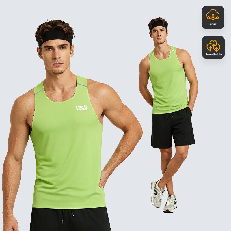 NEOKIN Custom Professional Marathon Running Activewear Vest Mens Tank Top