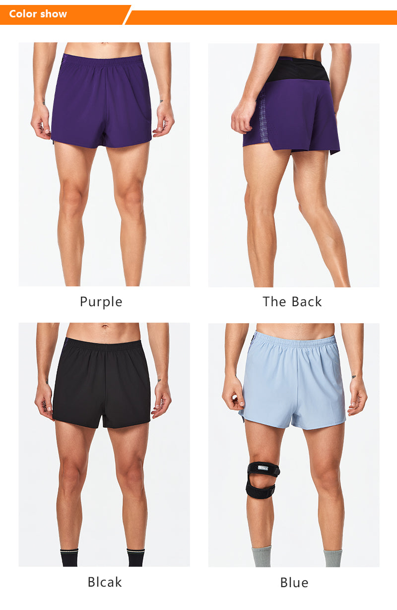 Custom Men’s 2-in-1 Athletic Shorts with Quick-Dry Outer Layer and Compression Liner