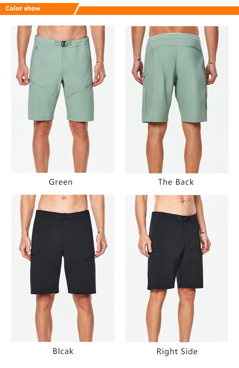 NEOKIN Custom Men’s Quick-Dry Woven Golf Shorts with Adjustable Belt and Zipper Pockets
