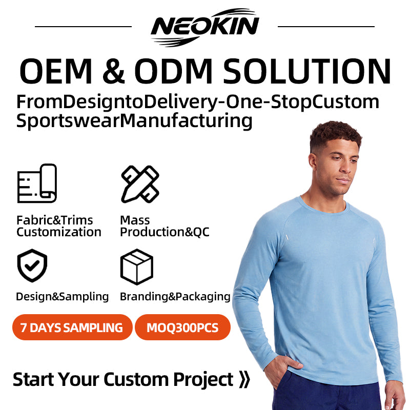 NEOKIN Men's Long Sleeve Running Shirt Manufacturer | Lightweight Quick Dry Training Top