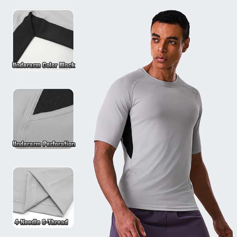 NEOKIN Custom Men’s Slim Fit Breathable Stretch Gym Fitness T-Shirt
