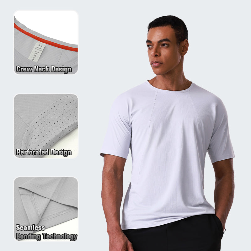 NEOKIN Individuelles Herren-T-Shirt – ultraleicht, schnelltrocknend, atmungsaktiv, Rundhals