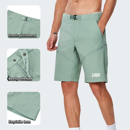 NEOKIN Custom Men’s Quick-Dry Woven Golf Shorts with Adjustable Belt and Zipper Pockets